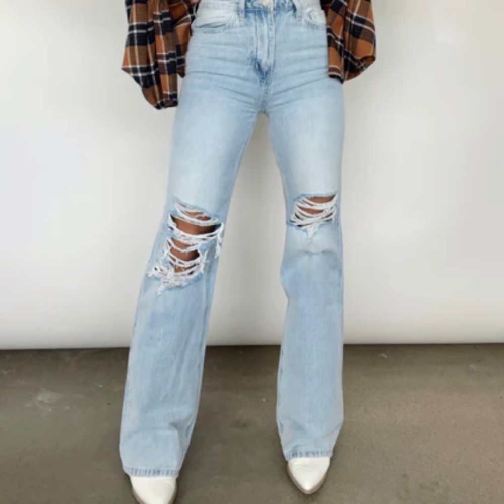 Lane 201 Light Wash 90's Flare Jeans